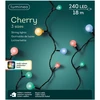 Elektrinė girlianda CHERRY STEADY, 240 LED, IP44, įvairių spalvų, 18 m