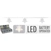 Mondex Elektrinė girlianda STARS, 10 LED, šiltai baltos sp., (elementai 2xAA neįeina), 1,25m + 30cm