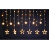 Elektrinė girlianda-užuolaida STARS, 138 LED, 8 funkcijos, IP44, 4,5 V, įvairiaspalvė, 2.4 m