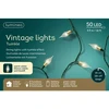 Elektrinė girlianda VINTAGE LIGHTS 50 LED 8 režimai šiltai balta elem 3xAA(neįeina) 4,9m