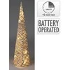 Elektrinė LED dekoracija EGLUTĖ, 10 LED šiltai baltos sp 6/18val. laikmatis 2xAA, ø12x40cm