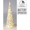 Elektrinė LED dekoracija EGLUTĖ, 10 LED šiltai baltos sp 6/18val. laikmatis 2xAA, ø12x40cm
