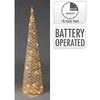 Elektrinė LED dekoracija EGLUTĖ, 20 LED šiltai baltos sp 6/18val. laikmatis 2xAA, ø20x80cm