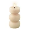 Elektrinė LED dekoracija LUMINEO Candle, kreminės sp., elementai 2xAAA(neįeina), 7x15cm