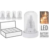 Elektrinė LED dekoracija LUMINEO EGLĖ, IP20, raudonos sp., 3 x AA, 10 x 34 cm