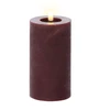 Elektrinė LED dekoracija LUMINEO ŽVAKĖ, IP20, t.violetinės sp., 2 x AAA (neįeina), 19 cm