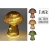 Mondex Elektrinė LED dekoracija MUSHROOM, 10 LED, (elementai 3 x AAA neįeina), ø11,8x14,6cm