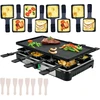 Elektrinė raclette kepsninė su temperatūros reguliavimu 1500W 8 žmonėms dvipusė plokštė Adler AD6616