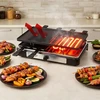 Elektrinė raclette kepsninė su temperatūros reguliavimu 1500W 8 žmonėms dvipusė plokštė Adler AD6616