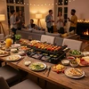 Elektrinė raclette kepsninė su temperatūros reguliavimu 1500W 8 žmonėms dvipusė plokštė Adler AD6616
