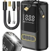 ELEKTRINIS DVIRAČIO siurblys CAR kompresorius 4000mAh baterija + POWERBANK