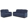Sofa Home4You Elektrinis reglaineris MIMI, 3-vietu, mėlynas