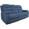 Sofa Home4you Elektrinis reglaineris MIMI, 3-vietu, mėlynas