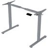 Home4You Elektrinis stalas ERGO FIT 1 variklio, 120x68 cm, pilkas/baltas
