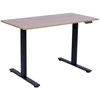 Home4you Elektrinis stalas ERGO FIT 1 variklio, 120x68cm, juodas/ąžuolas