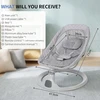 Elektrinis supamasis čiuožytuvas, lopšys kūdikiams, supama kėdė su žaislais