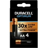 Elementai DURACELL OPTIMUM EXTRA LIFE, AAA, 4 vnt