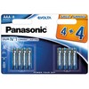 Elementai PANASONIC EVOLTA ALKLINE AAA, 1,5V, 24A, LR03, 8 vnt. (4+4)