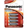 Elementai PANASONIC PRO POWER ALKALINE AA, 1,5V, 15A, LR6, 4 vnt.