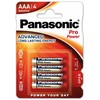 Elementai PANASONIC PRO POWER ALKALINE AAA, 1,5V, 24A, LR3, 4 vnt.