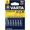 Elementai VARTA LONGLIFE, AAA, šarminiai, 6 vnt.