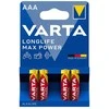 Elementai VARTA MAX POWER, AAA, šarminiai, 4 vnt