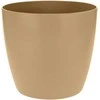 Elho Dekoratyvinis gėlių vazonas Brussels round mini D9.5cm H8.7cm plastikinis/aukso s.