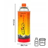 Elico DUJOS TOURIST COOKER BURNER CARTRIDGE x6 cartridge camping 220g 400ml