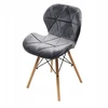 Bm Design Eliot Velvet kėdė, pilka – aksominė