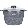 Elitehoff Aukšto granito katilas, STIKLINIS dangtelis, 32 cm. 15 litrų