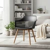 Elmeri ATITINĖ KĖDĖ SU CUSHION GARDEN Juodas SVETAINES FOTOLAS BALKONAS UV FILTU