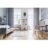 Elmeri Skandinaviško stiliaus kėdė, balto buko retro kojos, PREMIUM Kitchen Showroom