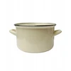 Emajlo Olkusz 35039 Emaliuotas puodas 18 cm 2,6 l grietinėlės EMALIA OLKUSZ