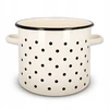 Emajlo Olkusz Emaliuotas puodas Olkusz Emalia DOTS, skersmuo 22 cm, 7 litrai