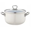 Emalia Pleszew Emalio puodas EMALIA BLISS 22CM 4,8L su dangteliu, kreminis