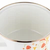 Emalia Pleszew Emaliuotas vazonas EMALINIS PLESZEW GRYBAS 20CM INDUKCINĖS DUJOS Baltas RAŠTAS 3,75L