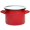 Emalia Pleszew Emaliuoto puodo emalio Pleszew 22cm 6,25L raudono plieno indukcinės dujos