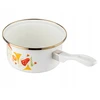 Emalia Pleszew SAUGUS SAUGUS EMALAS PLESZEW GRYBAI 16cm INDUKCINĖS DUJOS BALTA 1,15L