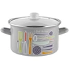 Emalia Pleszew Staffio emaliuotas puodas 22 cm 4,7 l Emalia Polska Pleszew