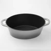 Emalia Rybnik Ketaus emaliuota kepimo skarda 29cm pilka INDUKCINĖ DUJINĖ KROSTELĖ