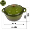 EMALINIS KETUS PUODAS 22cm 3L HAGE ALYVUOGIAI