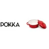 EMALINIS KETUS PUODAS SU DANGIU 28cm 6L POKKA INDUKCINĖ RAUDONA 28cm