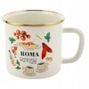 EMALINIS PUODAS Puodas Romano Emalia Pleszew 9cm 500ml