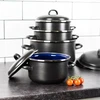 EMALINIS PUODAS SU DANČIU TRADICINIS EMALIS 18cm BELIS LUX INDUKCINIS 2,2L