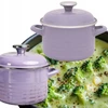 EMALINIS VIRTUVĖS PUODAS 2L 16cm METALAC PURPURINIS SU DANGIU DUJŲ INDUKCIJA