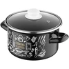 Emalio puodas Emalia Pleszew Kitchen Juodas 18 cm 3L dujų indukcija