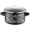 Emalio puodas Emalia Pleszew Kitchen Juodas 18 cm 3L dujų indukcija