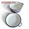 Emaliuotas ketaus puodas 2in1 Keptuvė Keptuvė 26cm 4.8L Krisberg KS-7724