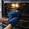 Emaliuotas ketaus puodas HAGE 4L 24 cm Mėlyna Gas Ceramics Indukcija