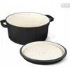 Emaliuotas ketaus puodas, žąsų kepsnys INDUKCIJAI, duonai, 5l, 26 cm